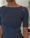 BASERANGE 25 Early Spring Short Sleeve T-Shirt BAS-TODIT-RC-SP25-AMPERA BLUE (TODIT-WO-SP25)